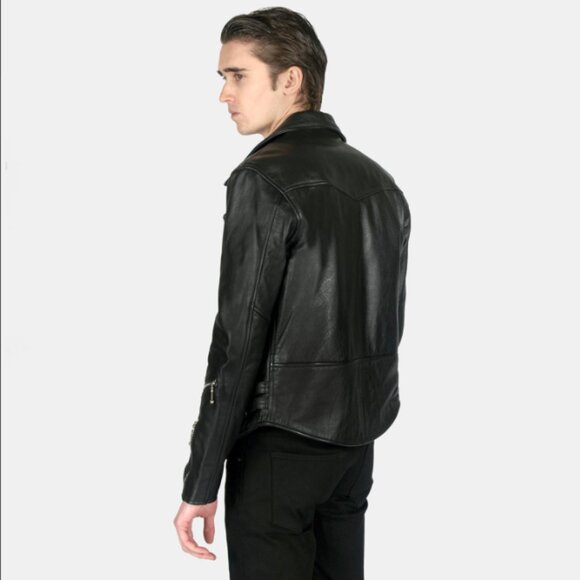 Straight To Hell Defector Black Leather Jacket - Picture 5 of 14